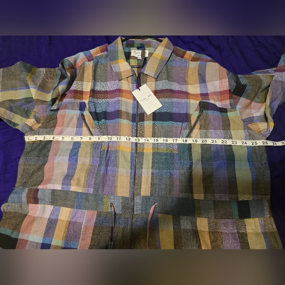 Rujuta Sheth Utility Flight Suit Mist Chex - Picture 3 of 4